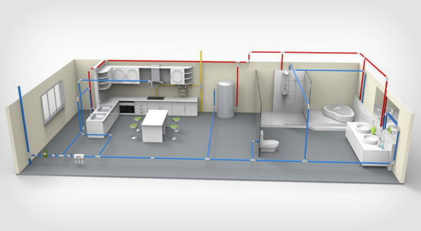 家裝管路系統(tǒng)解決方案渲染圖